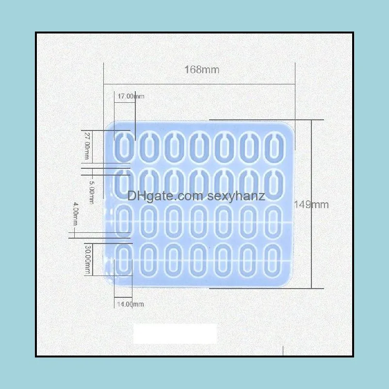 Molds Jewelry Pendant Sile Mold With Hole Round Square Oval Shape Hoop Earring Charm Epoxy Resin Mods Diy Drop Delivery Tools Equipmen Dhfmn