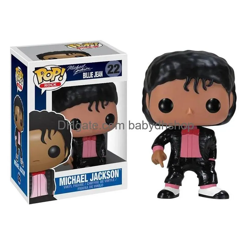 funko  beat it michael music star pvc action figure collection model children toys for kids birthday gift c1118