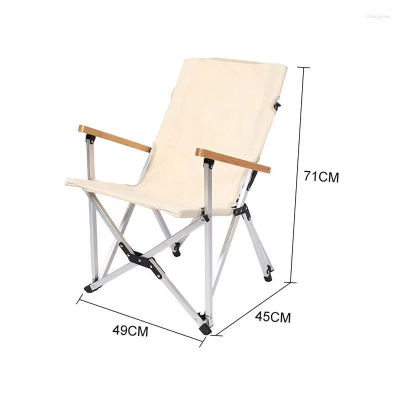 Camp Furniture Aluminum Alloy Butterfly Chair Outdoor Camping Folding Portable Light Leisure Fishing Oxford Fabric Skin Friendly