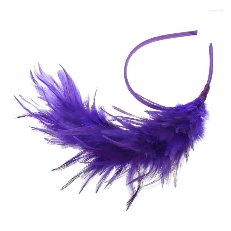 Hair Clips Burlesque Headpiece Flapper Feather Headband