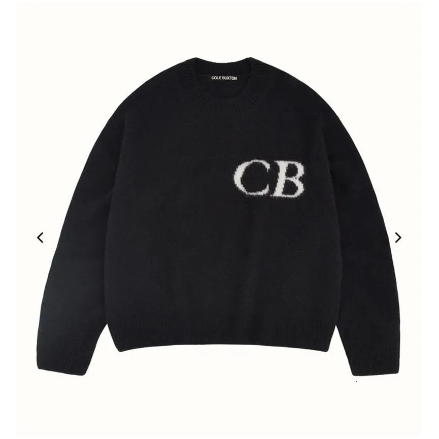 cole buxton Men`s Sweaters 2023 CB Latter Knit Jacquard Cole Buxton Sweater Men Women Quality Loose Sweatshirts Clothing 230823