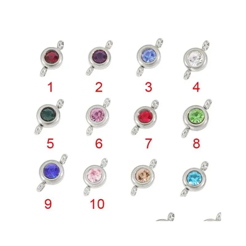 charms fnixtar 12pcs stainless steel s charms diy necklace bracelet connector charms for jewelry making birthday gift 231113