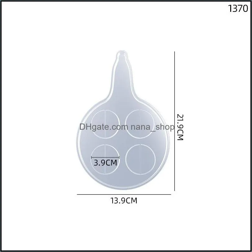Molds Sile S Glasses Tray Resin Casting Mold Wine Glass Cup Rack Epoxy Mod Holder Drop Delivery Jewelry Tools Equipment Dhvst