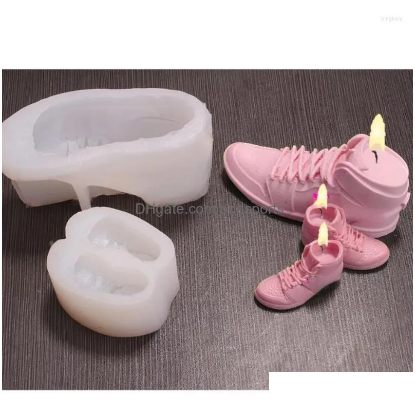 Craft Tools 3D Sports Shoes Sile Mold Soap Mod Handmade Candle Making Tool Diy Shoe Model Molds Handcraft Supplies7045516 Drop Delive Dhlod