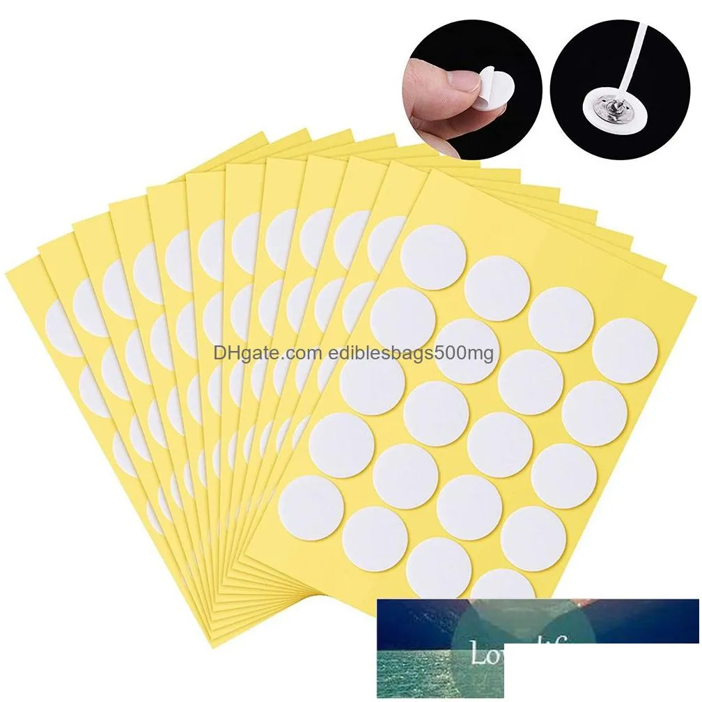 5pcs candle wick stickers heat resistance doublesided adhesive dots for home decoration candle making 20mm1661038