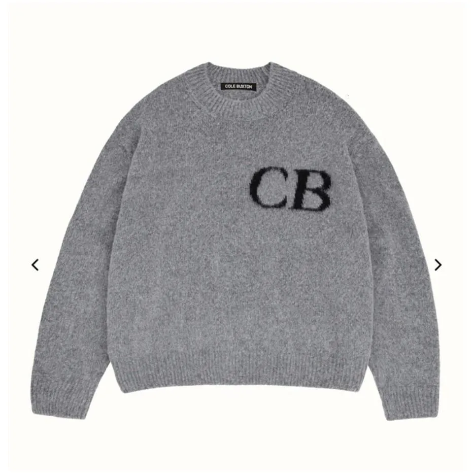 cole buxton Men`s Sweaters 2023 CB Latter Knit Jacquard Cole Buxton Sweater Men Women Quality Loose Sweatshirts Clothing 230823