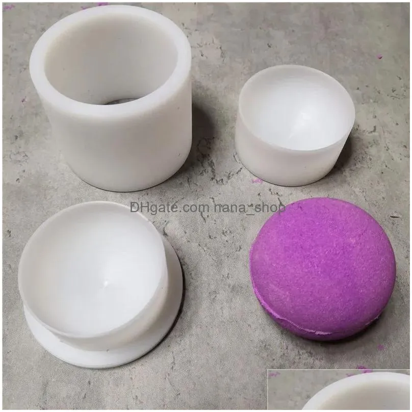 Bath Tools & Accessories 2.5Inch 6.35Cm Diameter Round Doughnuts Ball Solid Shampoo Press Bar Mold Bamb Drop Delivery Health Beauty Bo Dhgys