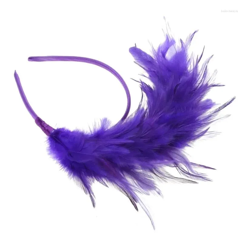 Hair Clips Burlesque Headpiece Flapper Feather Headband