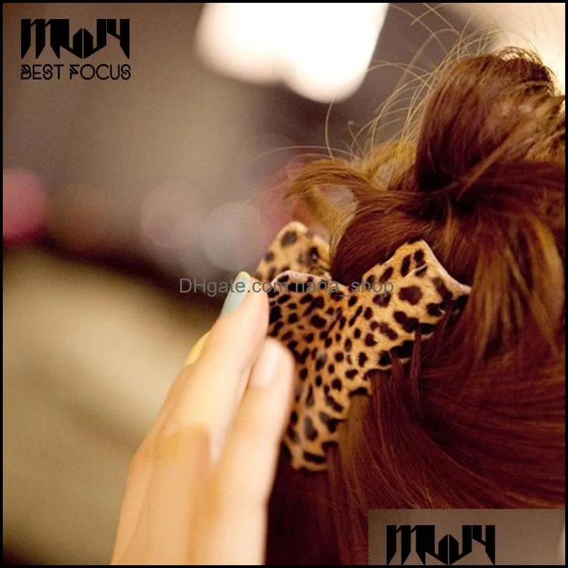leopard claw clip 4 size headwear fashion accessories contracted hair vertical for women jewelry crab hair ornaments 20 pcs/lot