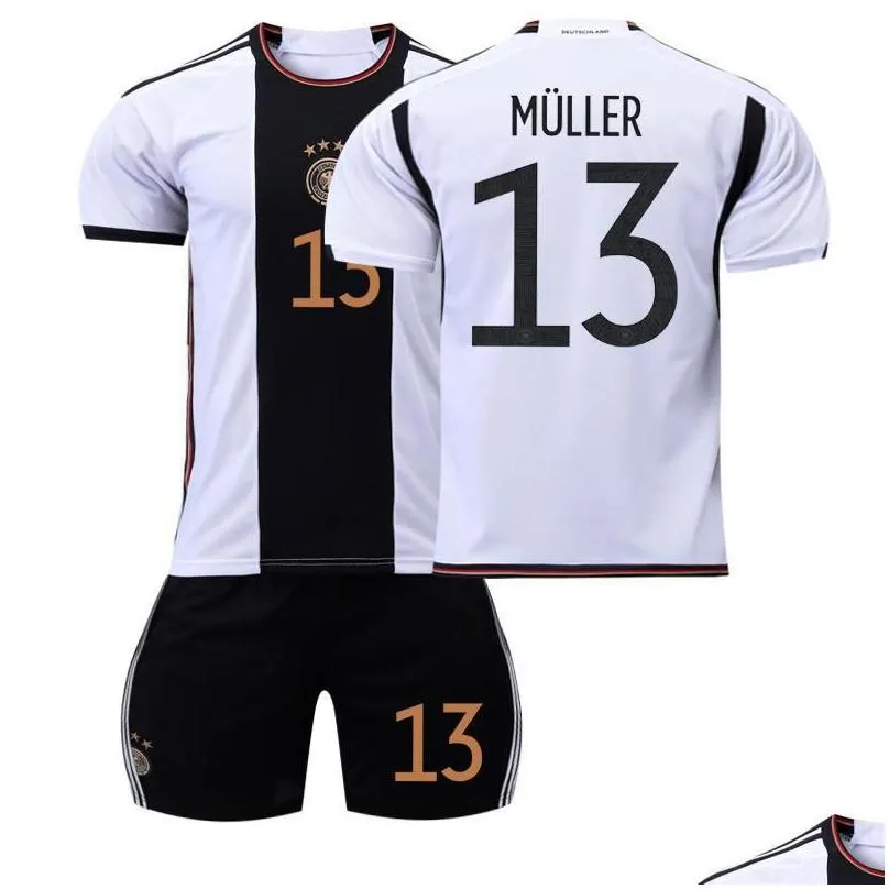 23 Germany home jersey No. 13 Muller 19 Sane 7 Haverz 8 Kroos football suit set