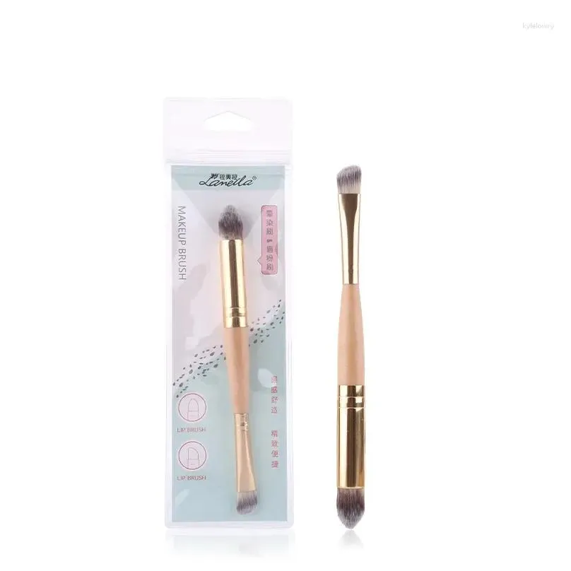 Makeup Brushes Single Double Head Brush Loose Powder Eyebrow Concealer Beauty Tools