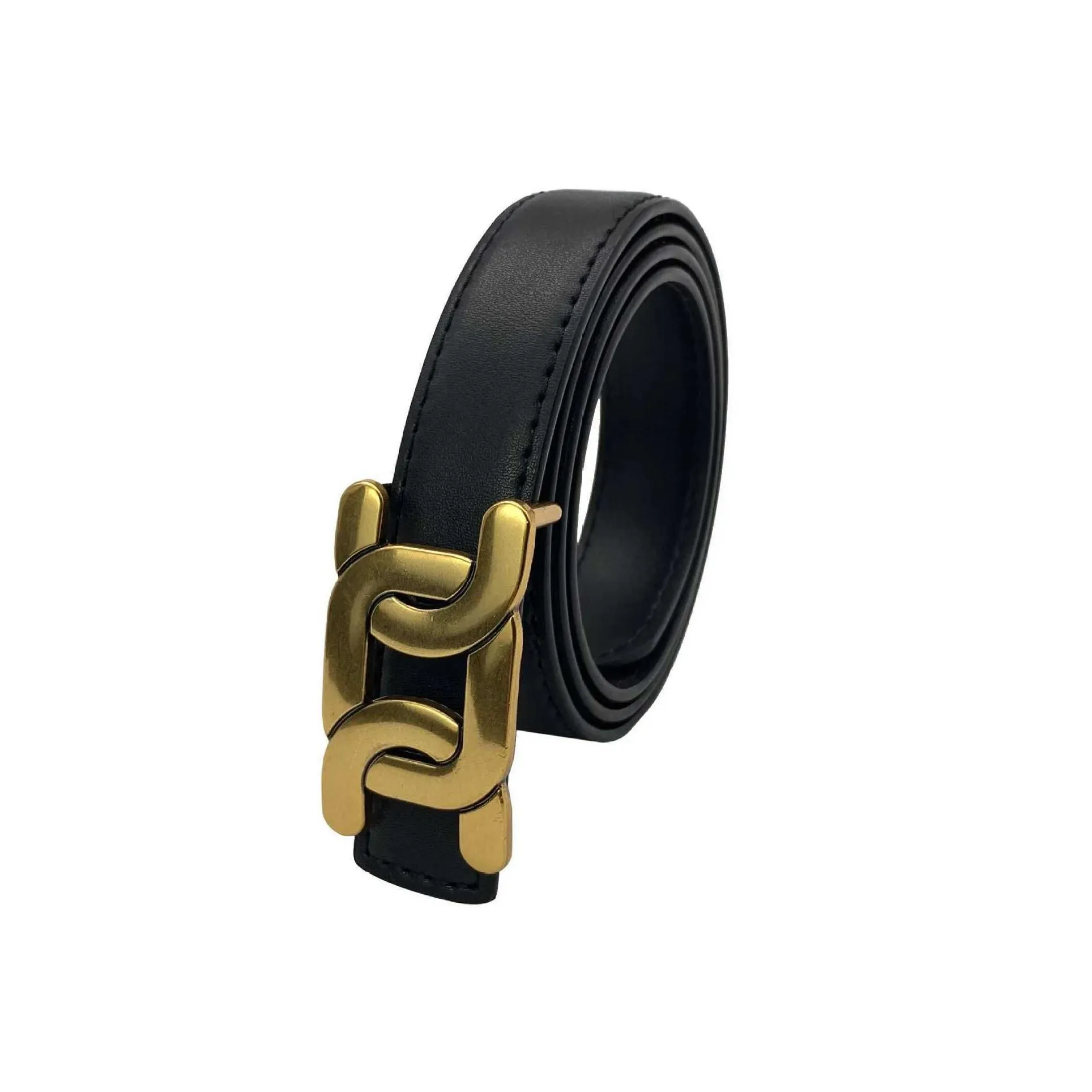 belts 2022 leather belt wholesale ladies smooth buckle belt net red wind ins korean version all-match fashion jeans decorative belt