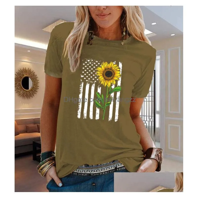 oc-vip00010 large short sleeve t-shirt summer womens flowers and plants pattern cartoon heart top personalized customization pattern