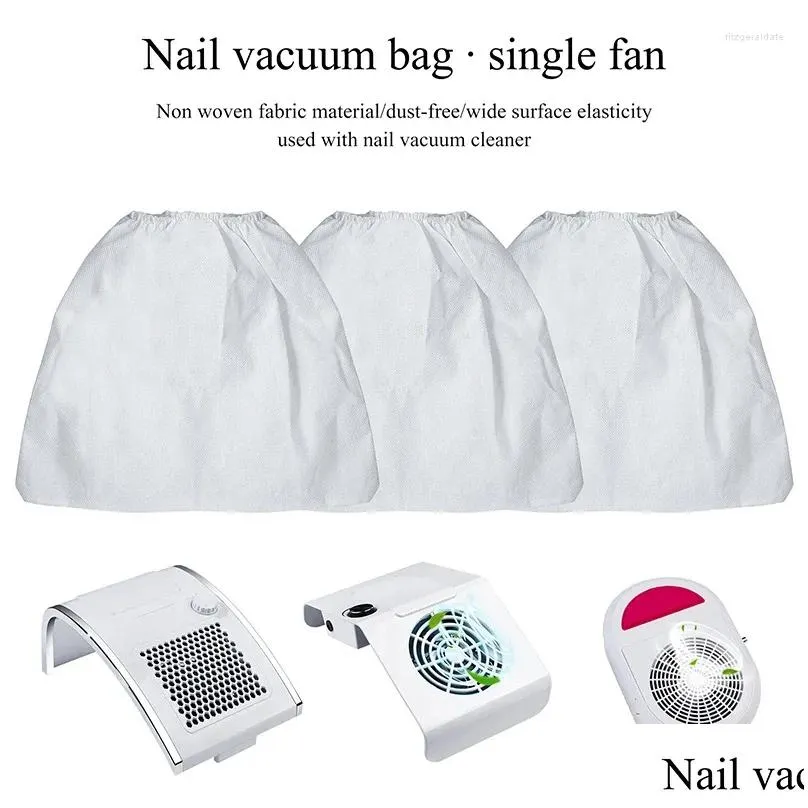 Nail Dryers 1Pcs Dust Collector Bag Replacement Vacuum Cleaner Non-woven Bags For Manicure Machine