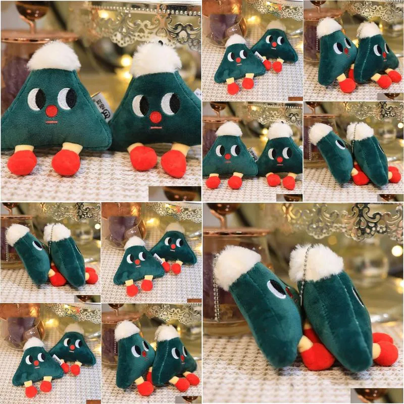  up Cute 4-inch Christmas Tree 10CM Doll Machine Grab Machine Doll Plush Toy Birthday Gift Holiday Gift Keychain