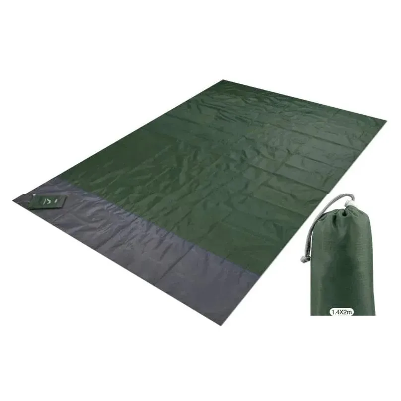 Mat 2x2.1m Waterproof Pocket Beach Blanket Folding Camping Mat Mattress Portable Lightweight Mat Outdoor Picnic Mat Sand Beach Mat