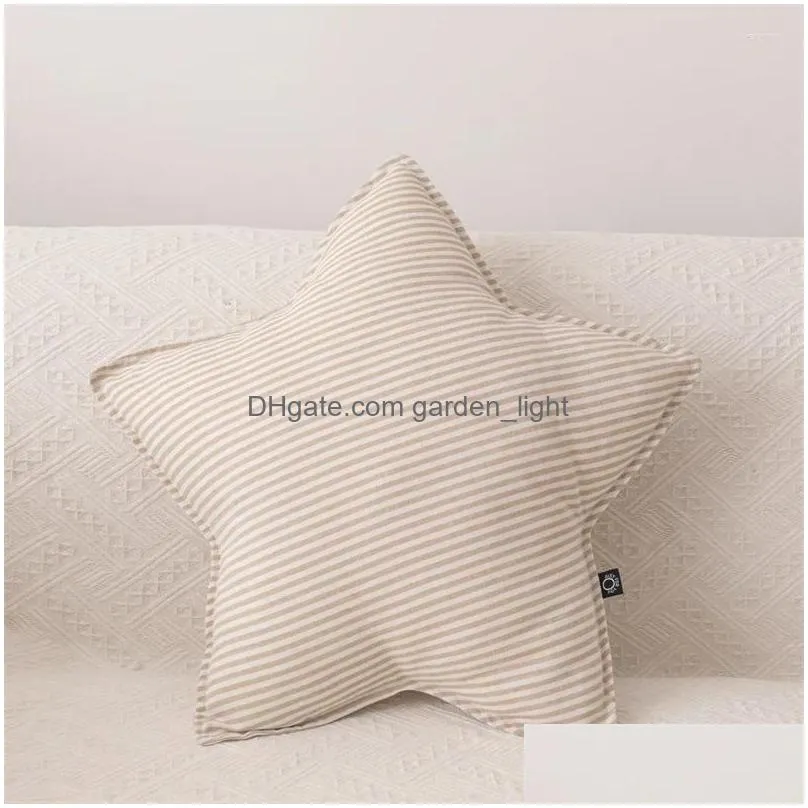 pillow sofa decorative pillows cotton linen stripe star moon cloud special-shaped childrens pography decoration