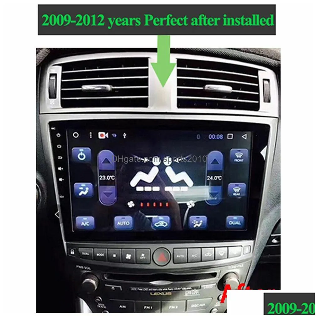 Gps Car & Accessories Android 10.0 Navigation For Lexus Is250 Is350 2005-2012 Stereo Radio 4G Drop Delivery Automobiles Motorcycles Au Dh6K4