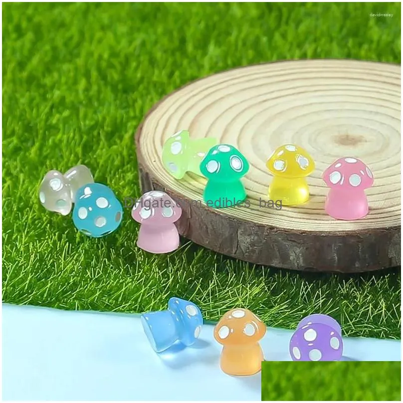 garden decorations 30 pcs tiny figurines mushroom statue decor mini mushrooms miniature decoration resin crafts for ornaments things