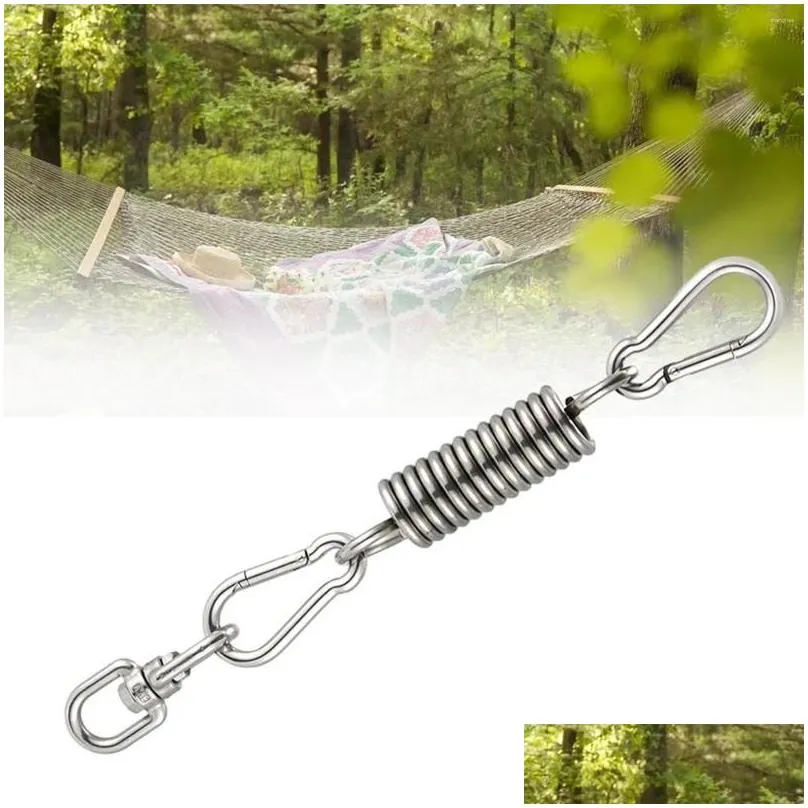 Camp Furniture Hammock Chair Spring Hook Set Rotating Outdoor Hardware Kit Outside Carabiner Hooks For Ceiling Yoga Patio