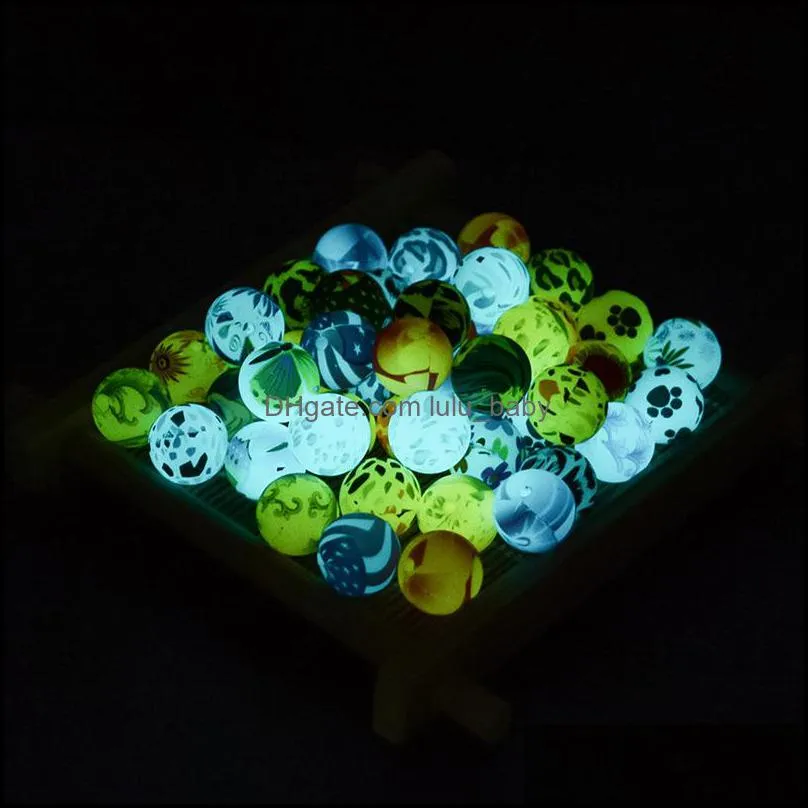 Other 15Mm Round Luminous Printing Soft Sile Bead Food Grade Bpa Glow In The Dark Loose Beads For Diy Jewelry Making Drop De Dhgarden Dh7C8