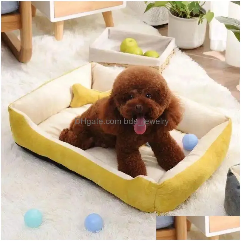 tees super dog bed winter pet sofa plus size soft pets dog beds cat beds winter waterproof bottom warm cozy house mat for dog