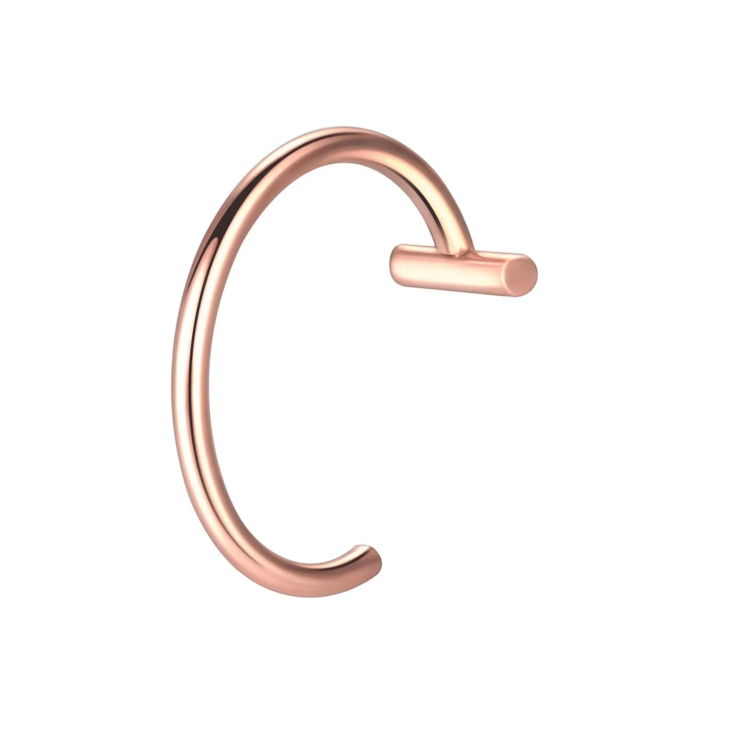 Nose Rings Studs Fashion Stainless Steel Horseshoe Fake Ring C Clip Lip Piercing Stud Hoop For Women Men Barbell Drop Delivery Je J Otbzp