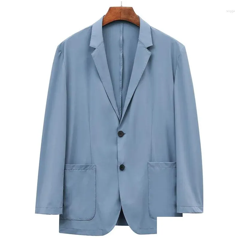 Men`s Suits E1646-Spring Suit Set Men Leisure Korean Version Of Trendy Slim -fit High -end Small Coat