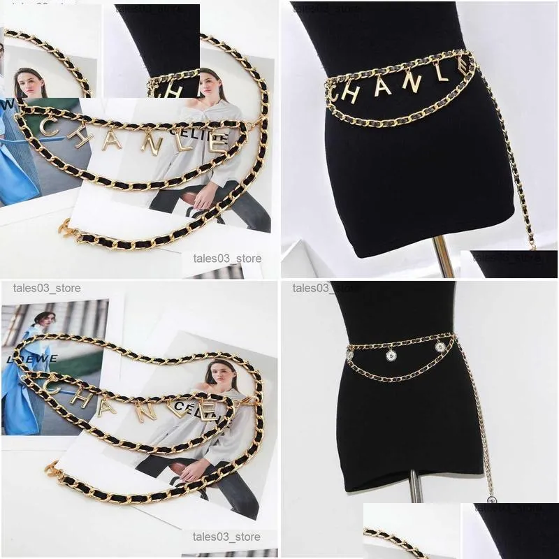 belts famous brand ladies metal chain dress decoration fashion temperament braided chain classic luxury belt women designer party topselling