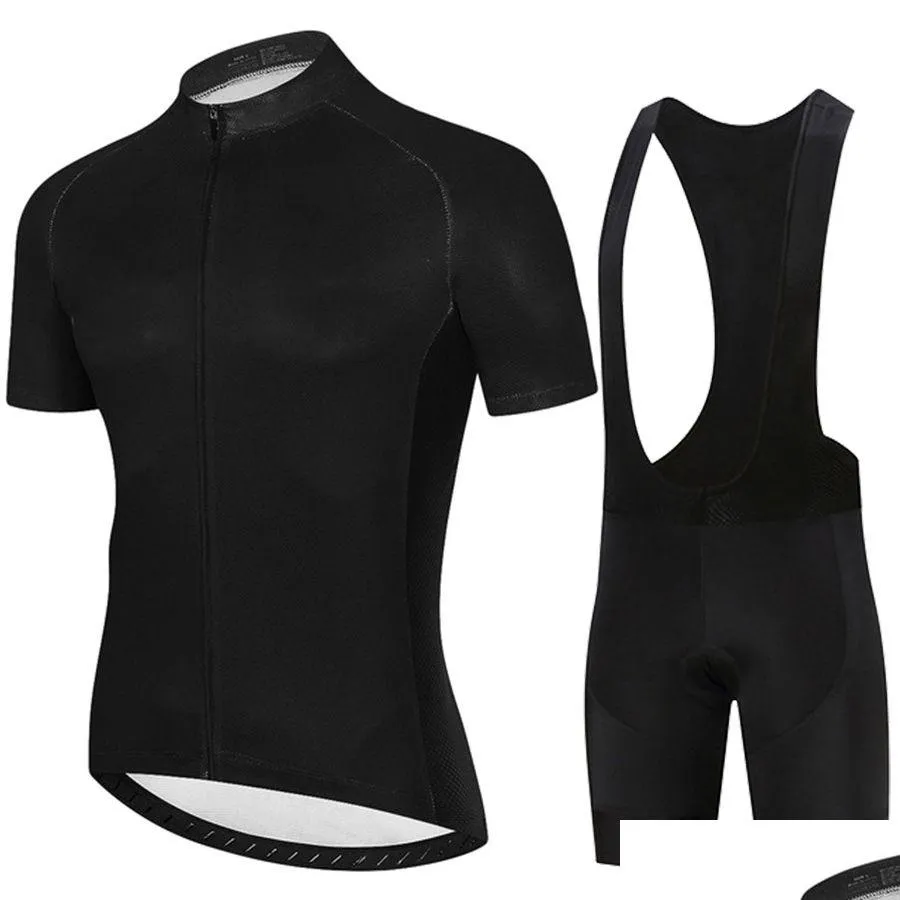 Cycling Jersey Sets black Team Men Set Maillot Ropa Ciclismo MTB Suit Summer Racing Bike Clothing Bicycle Wear 230603