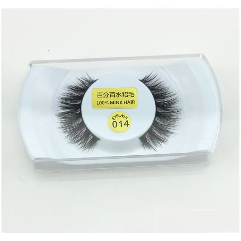 100% Real Mink Natural Thick False Fake Eyelashes Eye Lashes Makeup Extension Beauty Tools