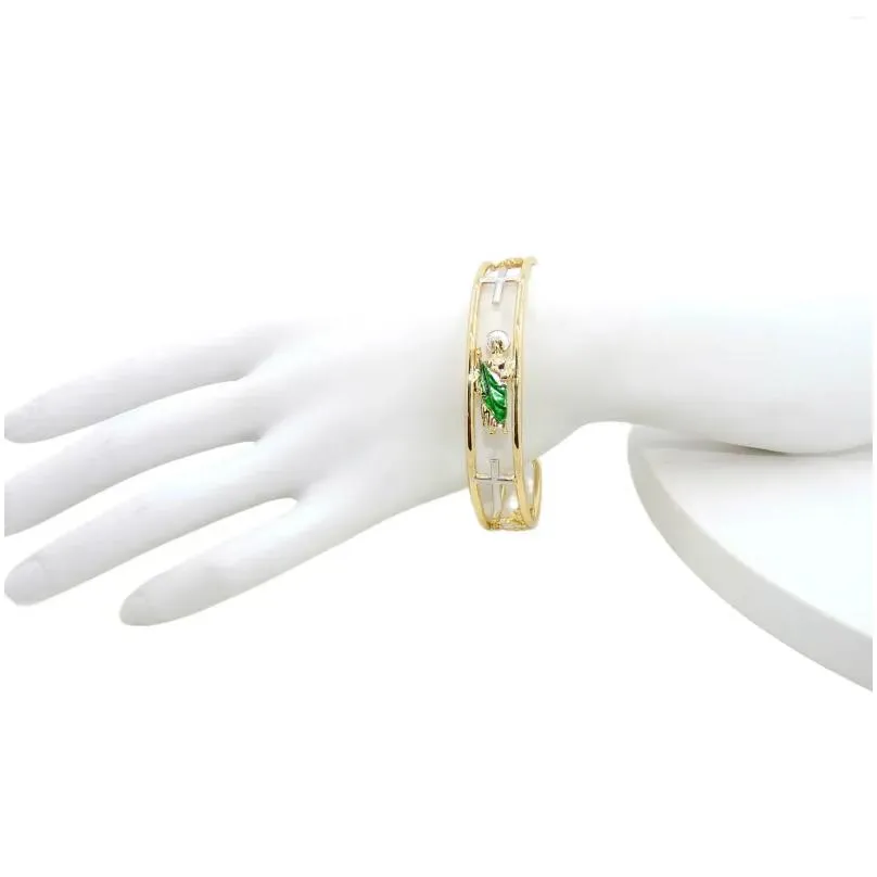 Bangle Elegant Minimalist Fashionable Women`s St. Jude San Judas Decorative Bracelet Religious Jewelry