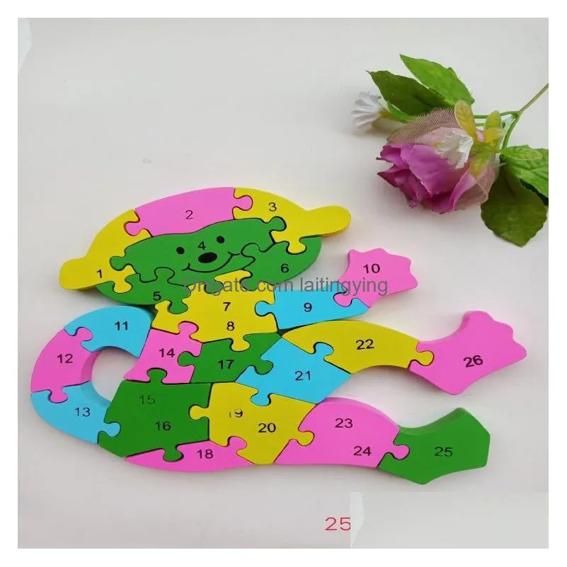 wholesale bulk custom toy math game datejust jigsaw 3d puzzle figure mini puzzle arithmetic toy model kit wooden toy game cube puzzle recognize toy wooden toy for