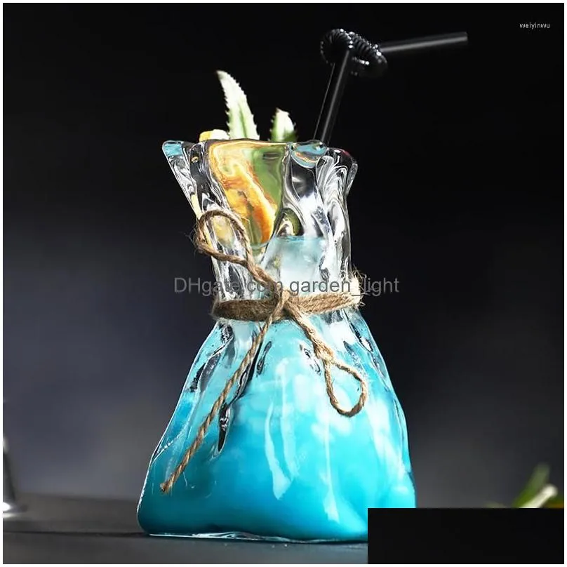 wine glasses art vase shaped cocktail creative origami glass juice bar glasre perfect gift for decoration