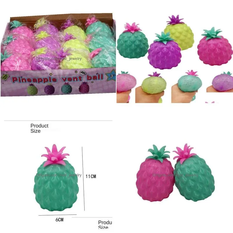 pineapple vent ball toys funny trp squish squeeze stressball balloon anxiety stress relief autism squeezy toy5689132