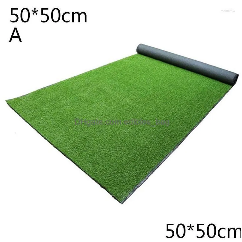 decorative flowers 1pcs 50cm/100cm artificial grassland simulation moss lawn turf fake green grass mat carpet diy micro landscape home