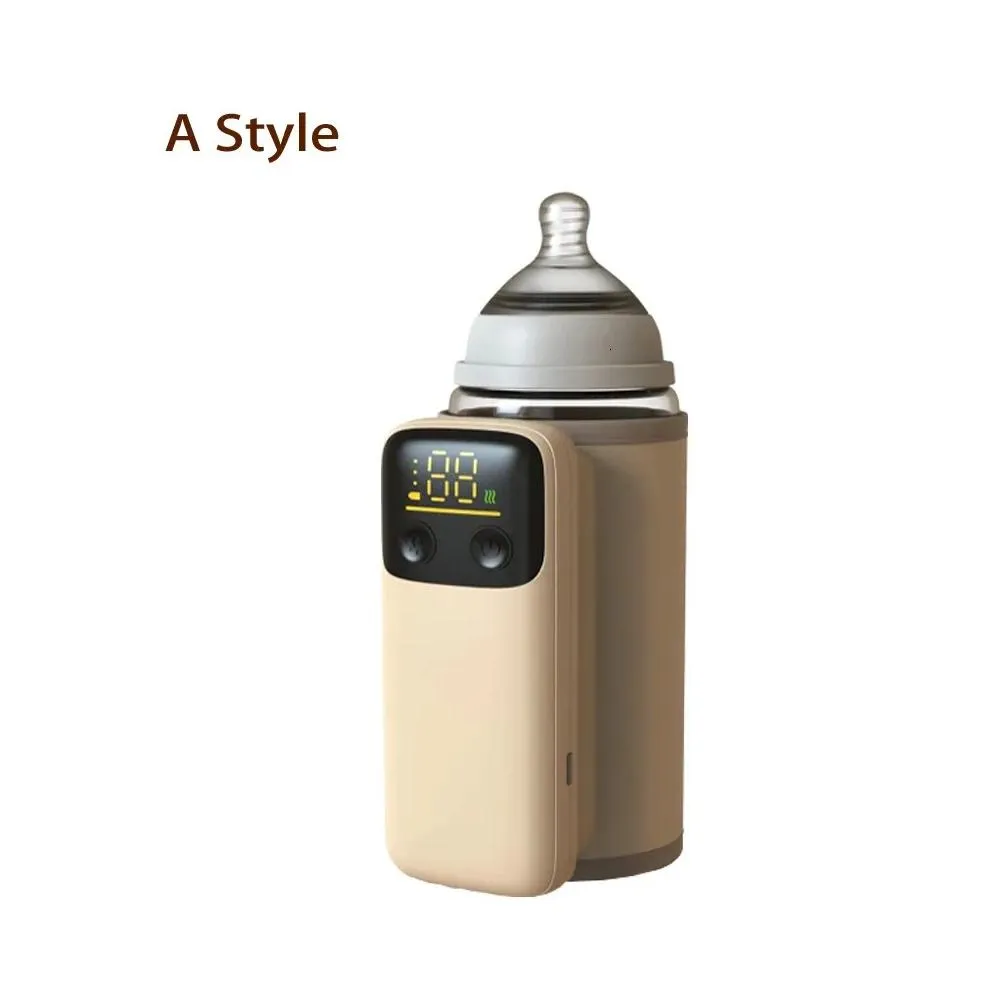 Rechargeable Portable Bottle Warmer with Fast Charging Cordless Milk Warmer with Temperature Control for Traveling Camping Home 240401