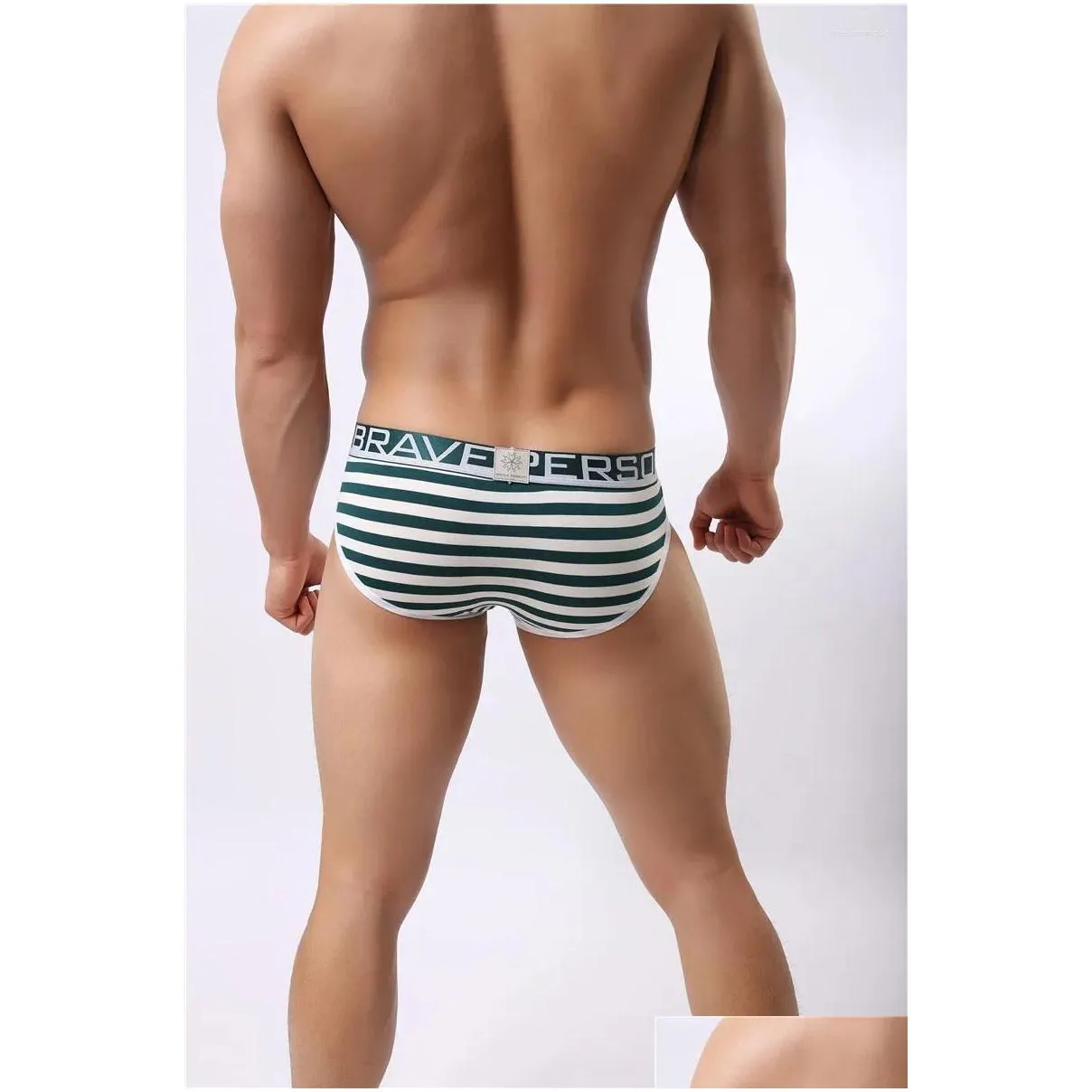 Underpants Men`s Solid Briefs Cotton Underwear Man Low Waist Cross Striped Underwears Brief Men Calzoncillos Male Sexy Gay