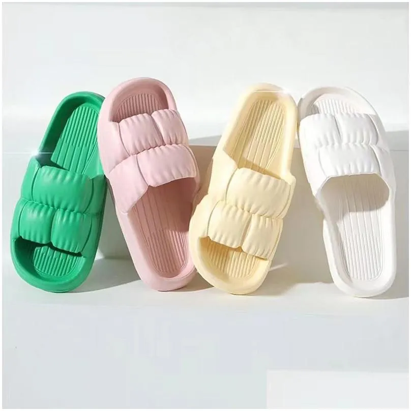 Women`s Soft Sole Cloud Slippers Summer Beach Thick Platform Slipper Sandals Women Korean Eva Slippers for Home Flip Flops Shoes