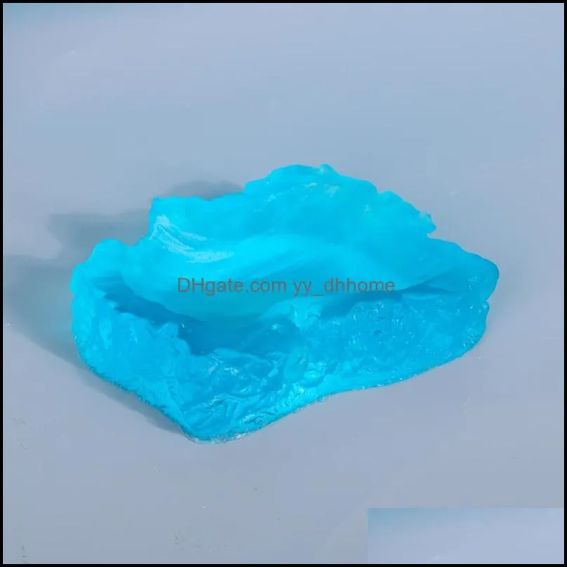 Molds Diy Blue Ocean Resin Mold Agate Sea Wave Sile Epoxy Handmade Crafts Home Drop Delivery Jewelry Tools Equipment Dhc6N