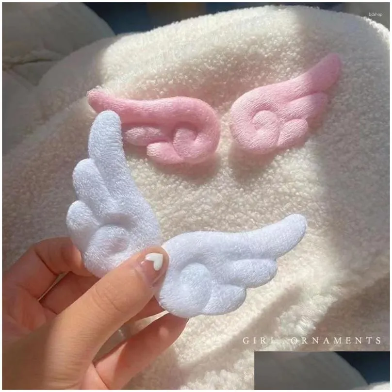 Hair Accessories Hairpin High Quality Material Plush Hairpin/edge Clip Girl Repeated Wear White Side