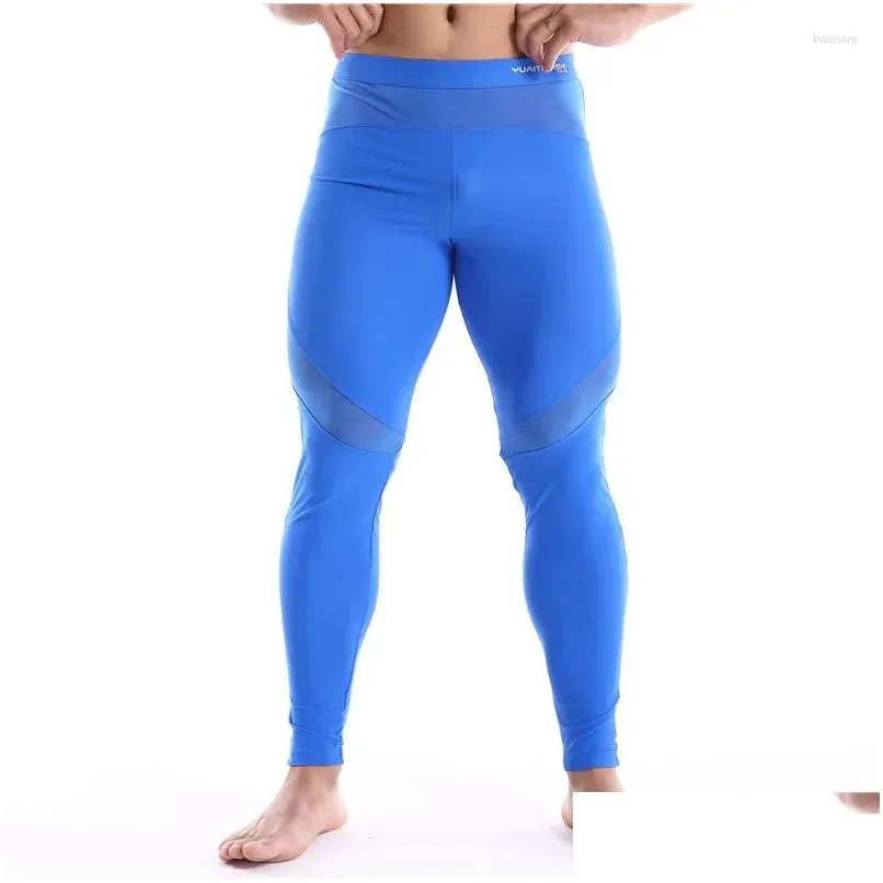 Men`s Thermal Underwear Men Soft Comfortable Long Johns Stretch Termica Homem Pants Line Bottoming Trousers Summer