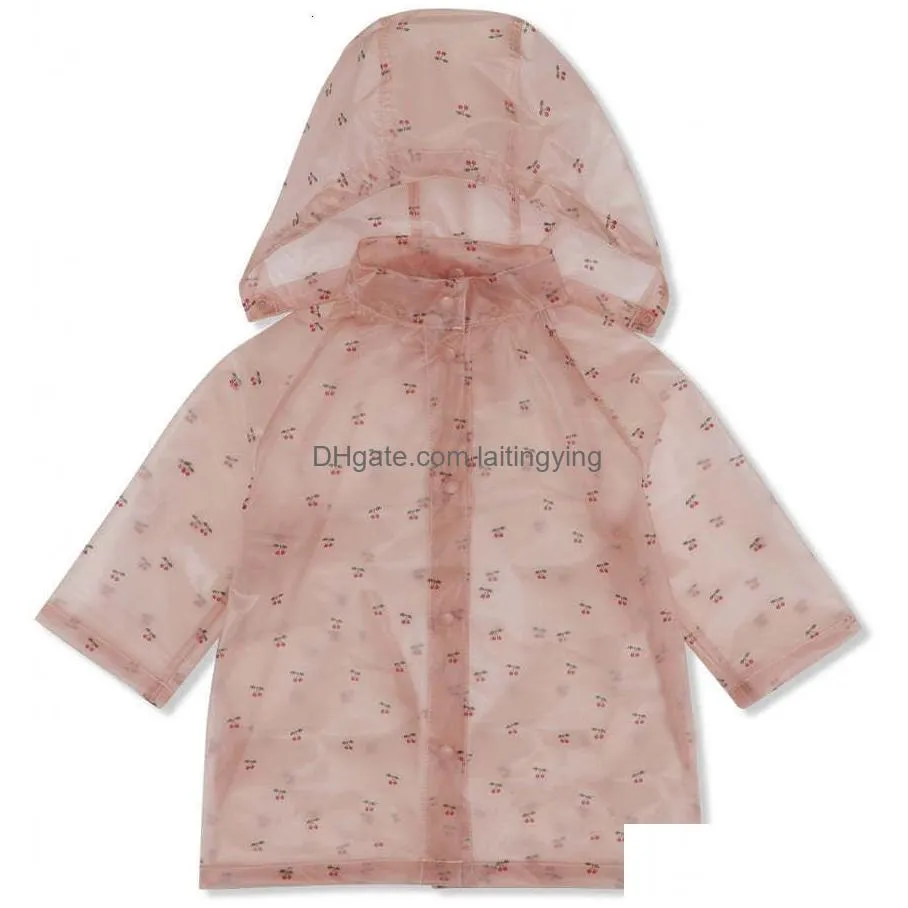 clothing sets ks2023 years childrens kids girls boys raincoat students poncho kindergarten cartoon rain gear 230914