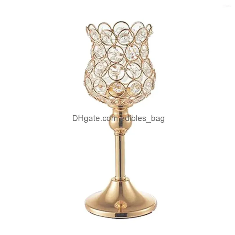 candle holders candelabras gold crystal for wedding centerpieces fireplace home table decorative candlestick