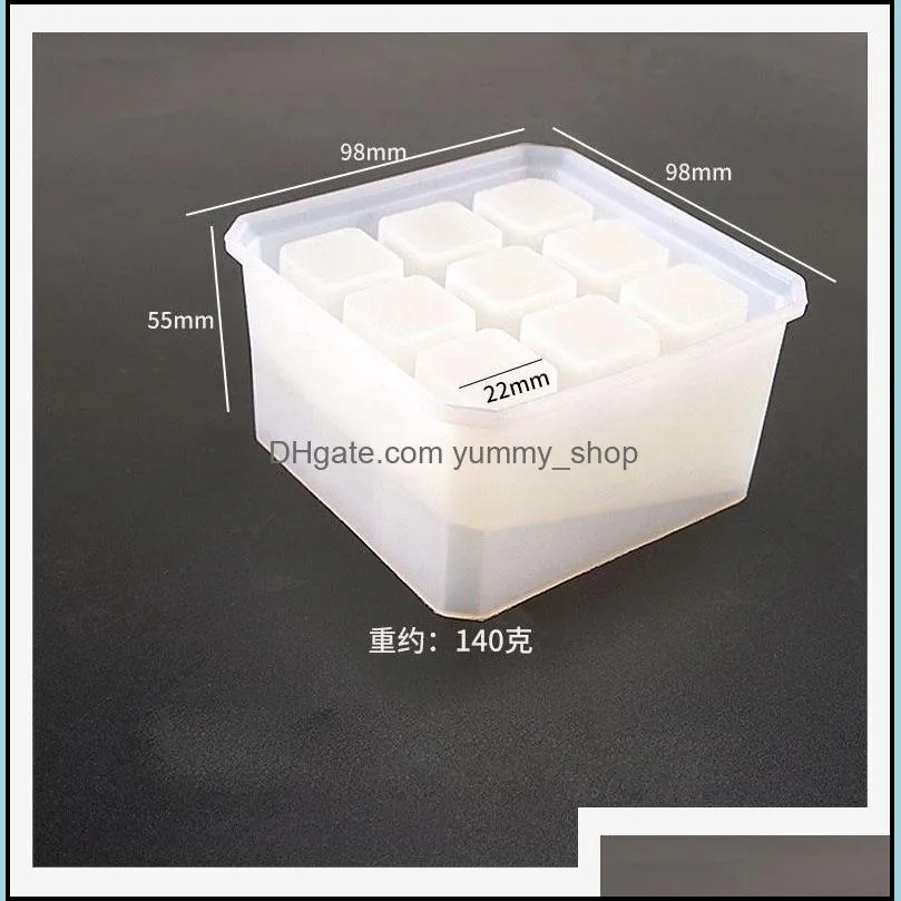 Molds Diy Epoxy Storage Box Sile Mold 9 12 Grid Rec Boxes Case Resin Jewelly Accessories Holder Making Drop Delivery Jewelry Tools Equ Dhnhs