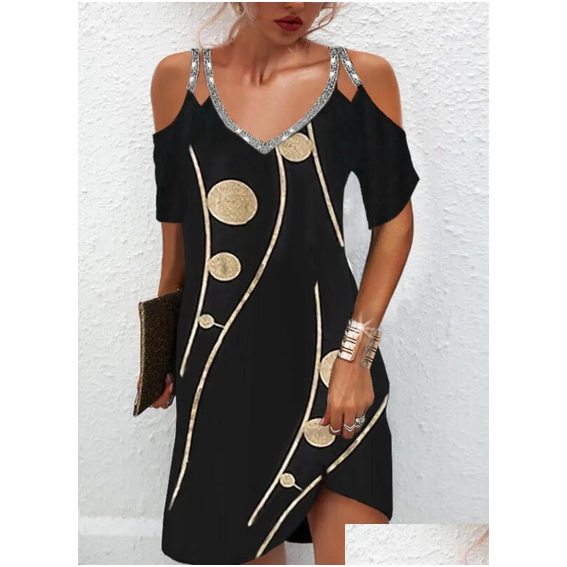 Basic & Casual Dresses Woman Dress Y Off Shoder Vintage Summer Fashion Es For Women Bodycon Party 220613 Drop Delivery Apparel Women` Dhqky