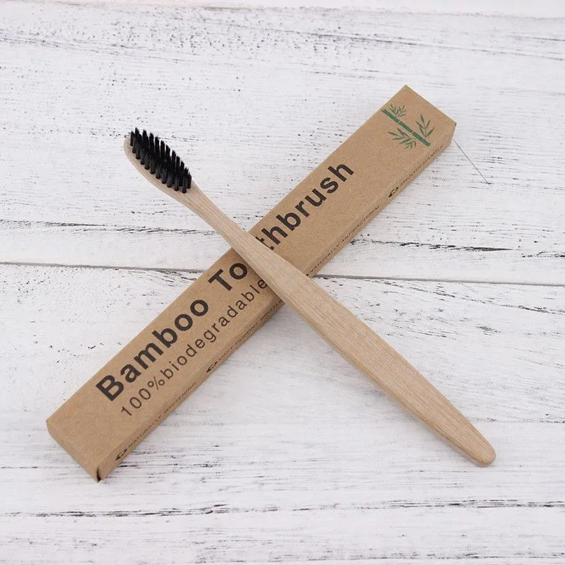 Wooden Toothbrush Environmental Protection Natural Bamboo Toothbrush Oral Care Soft Bristle For Home or hotel With Box Free Shipping