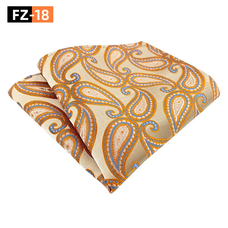 Neck Ties Fashionable Suit Men Paisley Tie Pattern Pocket Square Handkerchief Silk Hankies For Drop Delivery Fashion Accessories Otuxd