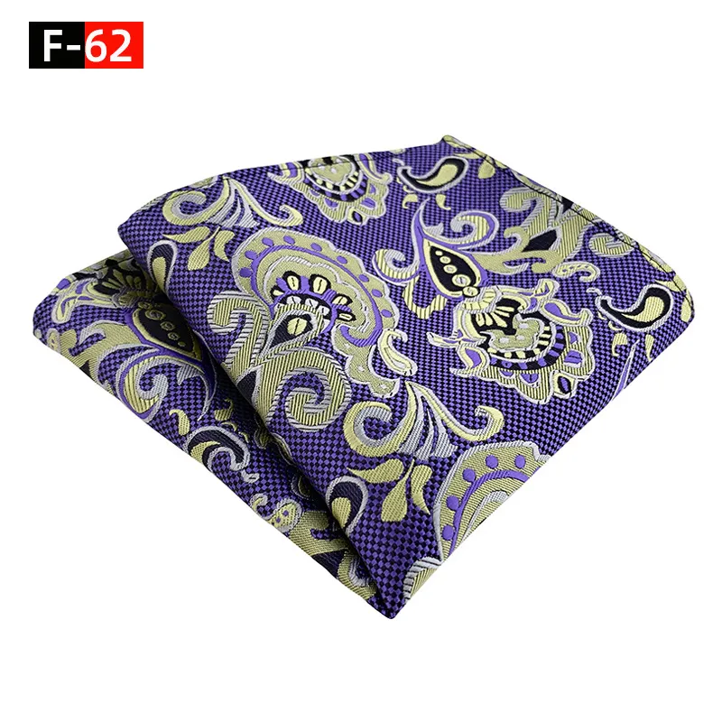 Neck Ties Fashionable Suit Men Paisley Tie Pattern Pocket Square Handkerchief Silk Hankies For Drop Delivery Fashion Accessories Otwwu