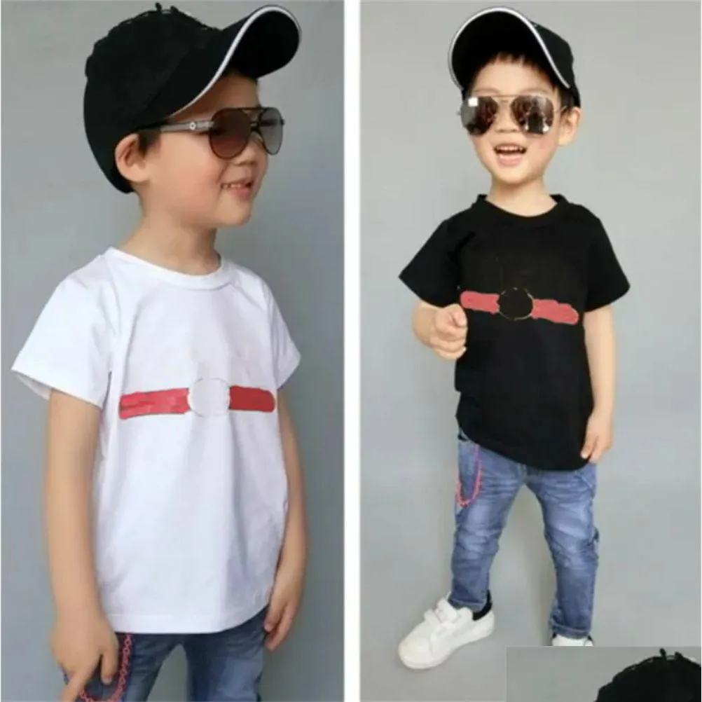 Designer Tees Kids Fashion T-shirts Boys Girls Summer Caual Letter Printed Tops Baby Child T Shirts Stylish Trendy Tshirts Baby